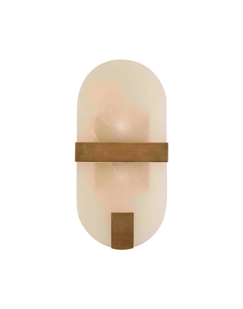 Applique-murale-blanche-en-pierre d'-albâtre-et-laiton-GLAM-myhomeinwhite.com Applique-murale-blanche-en-pierre d'-albâtre-et-laiton-GLAM-myhomeinwhite.com